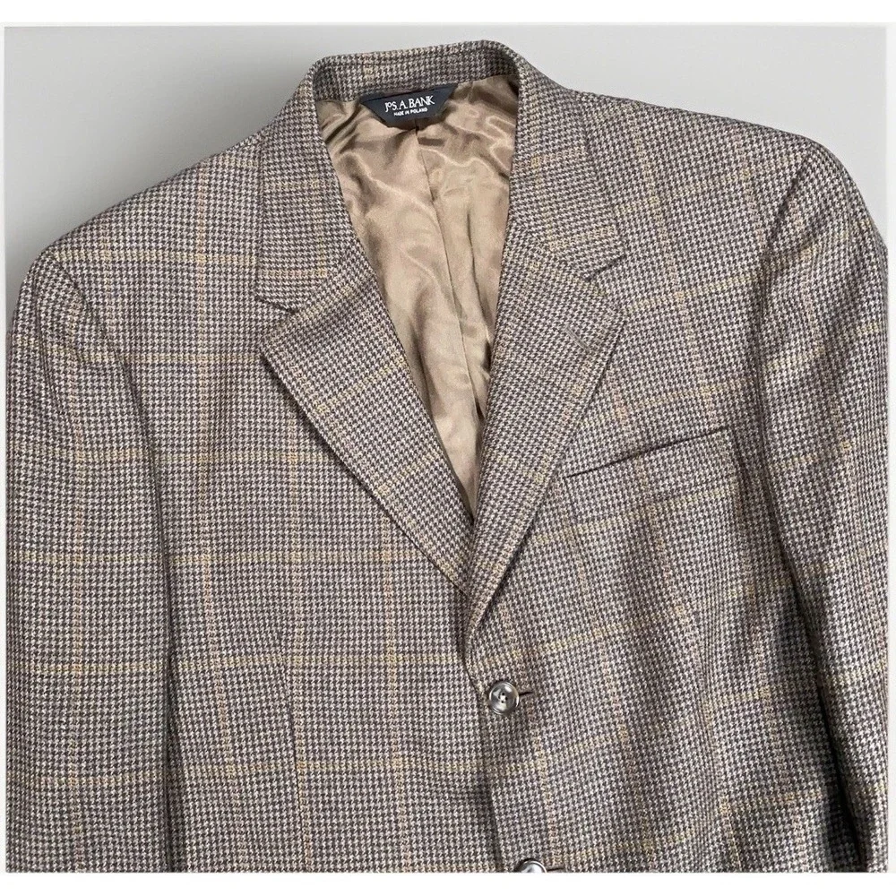 Jos. A Bank 3-Button Blazer Sport Coat Wool 42R 44